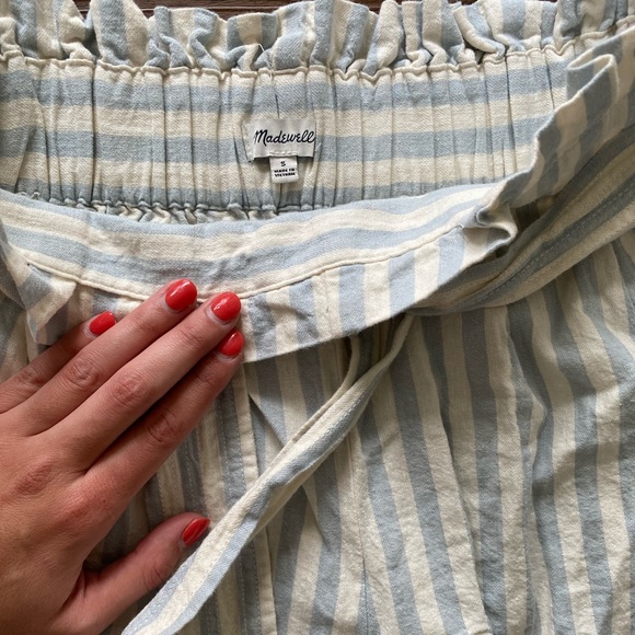 NWOT Madewell: Tie Waist Huston Pull On Pants - Picture 3 of 3